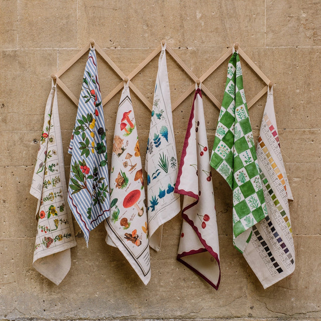 Organic Cotton Tea Towel: Cherries