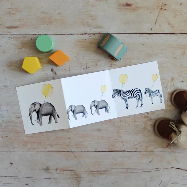 baby-elephant-lemon-balloon-concertina-card-sophie-brabbins