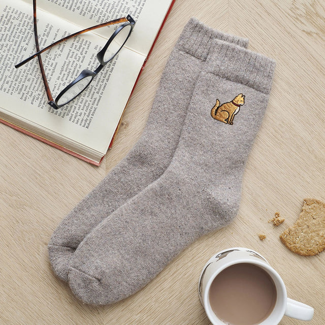 ginger-cat-wool-blend-socks-sweet-william