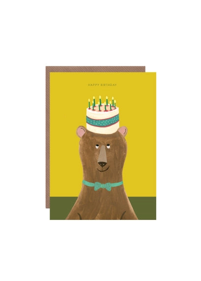 Cake on Bear Happy Birthday
