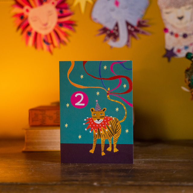 tiger-age-2-greeting-card-hutch-cassidy
