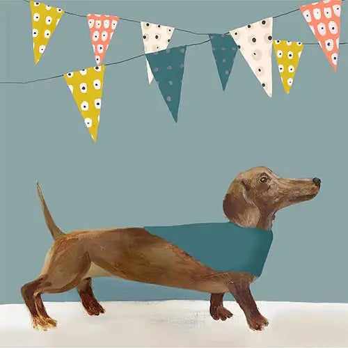 sausage-dog-with-bunting-greeting-card-print-circus