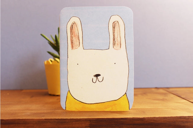big-bunny-face-blank-greeting-card-laura-skilbeck