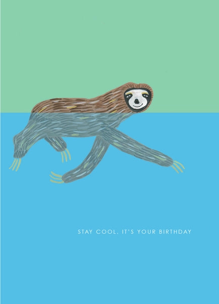 swimming-sloth-stay-cool-greeting-card-hutch-cassidy