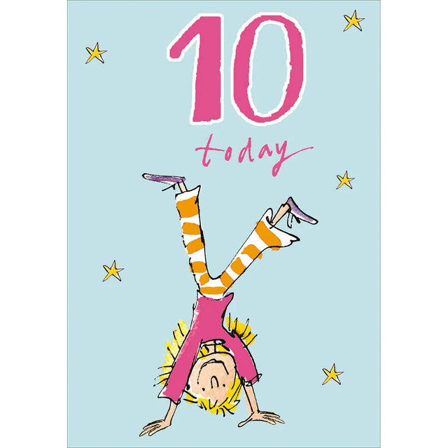 Age 10 Handstand: Quentin Blake