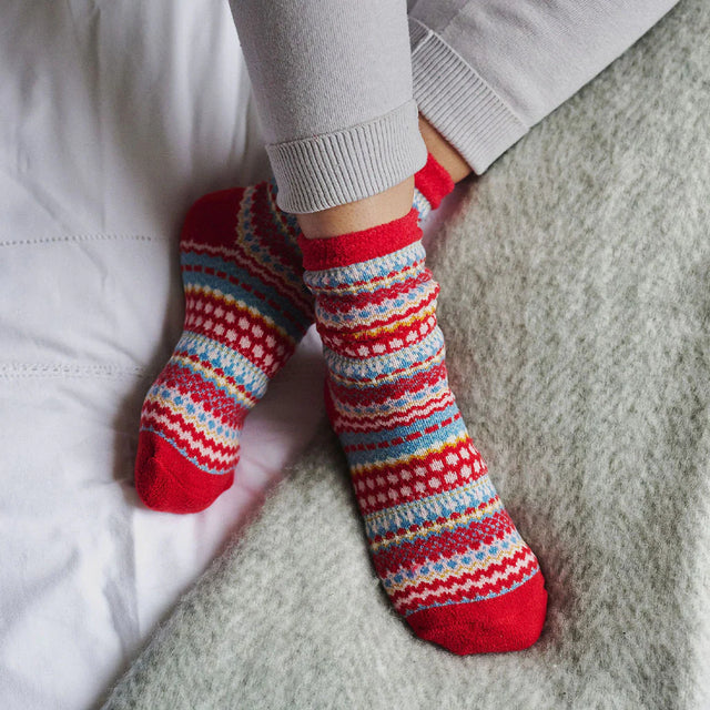 brook-fairisle-thick-cabin-socks-red-millie-mae