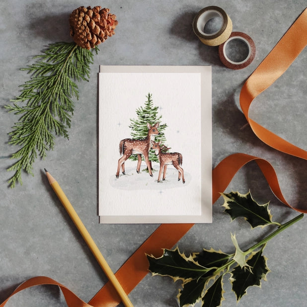deer-and-christmas-tree-card-sophie-brabbins