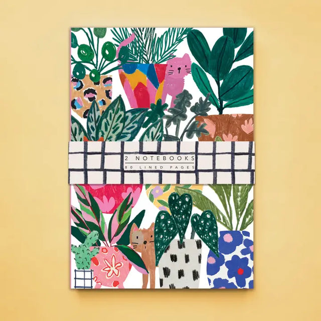 Cats: 2 Lined Notebooks