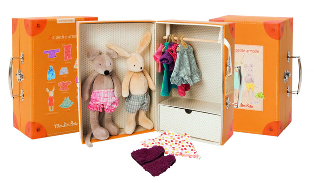 The Little Wardrobe Suitcase: La Grande Famille - Moulin Roty