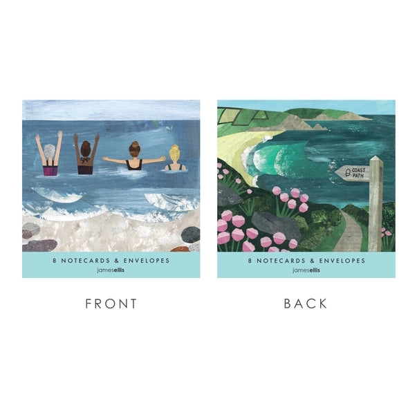 Wild Sea Swimmers & Walkers Notecard Wallet
