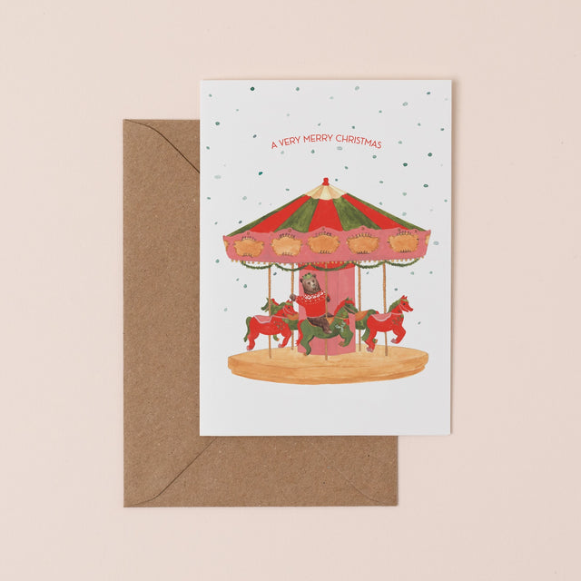 merry-christmas-go-round-carousel-card-mister-peebles