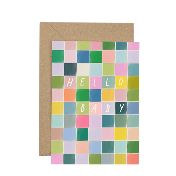 hello-baby-pastel-squares-greeting-card-plewsy