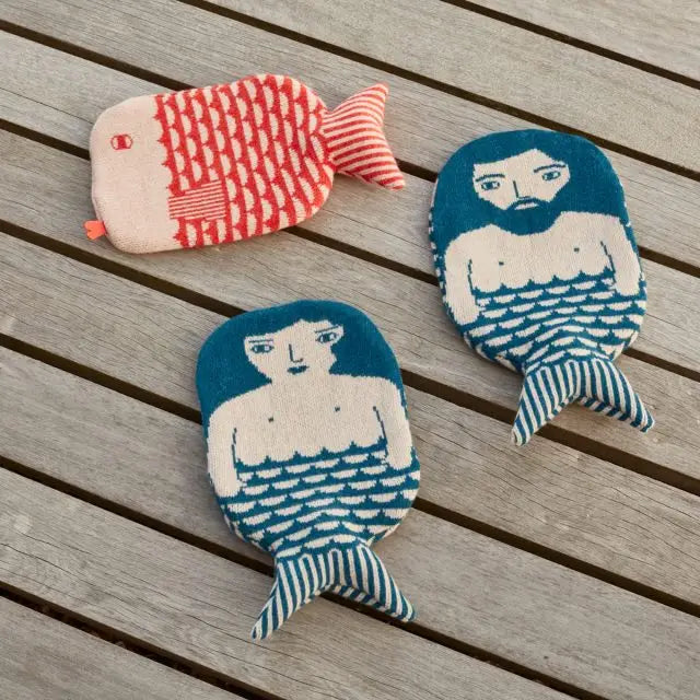 Merman Lambswool Hot Water Bottle