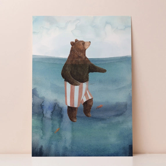 floating-bear-a4-print-mister-peebles