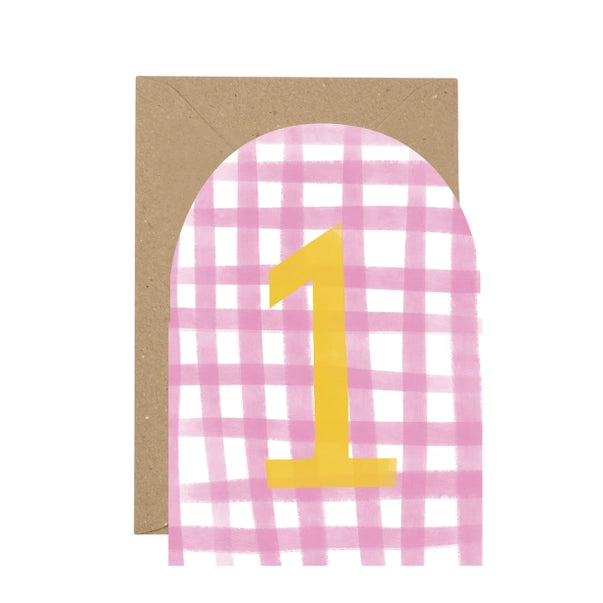 age-1-pink-gingham-greeting-card-plewsy