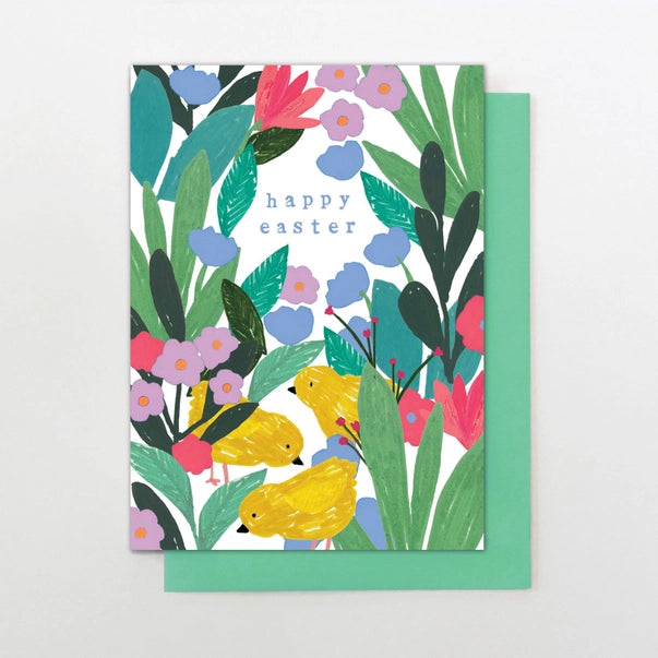 happy-easter-chicks-and-flowers-greeting-card-stop-the-clock-design