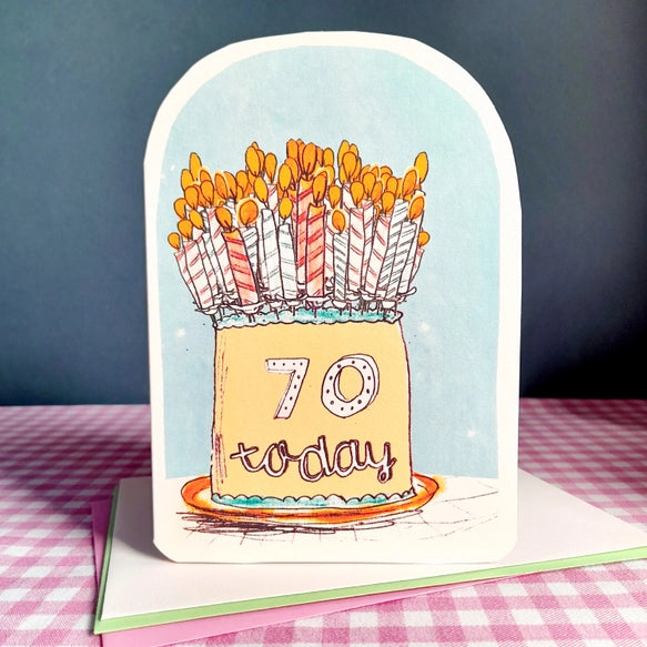 70-today-cake-and-candles-birthday-greeting-card-laura-skilbeck