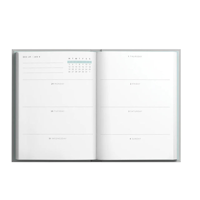 Gouache Floral A6 Linen 2026 Diary