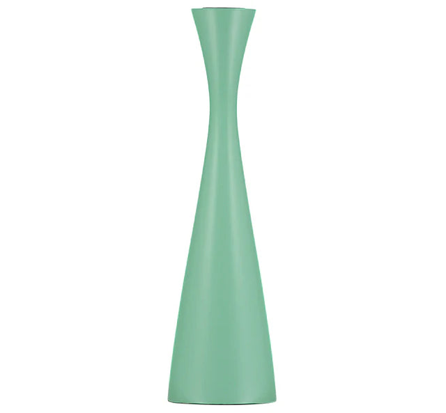 tall-wooden-candlestick-opaline-green-british-colour-standard