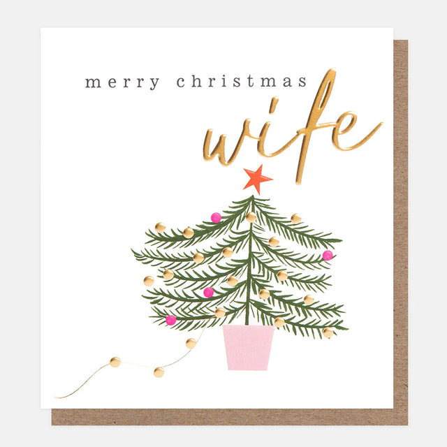 merry-christmas-wife-tree-lights-greeting-card-caroline-gardner