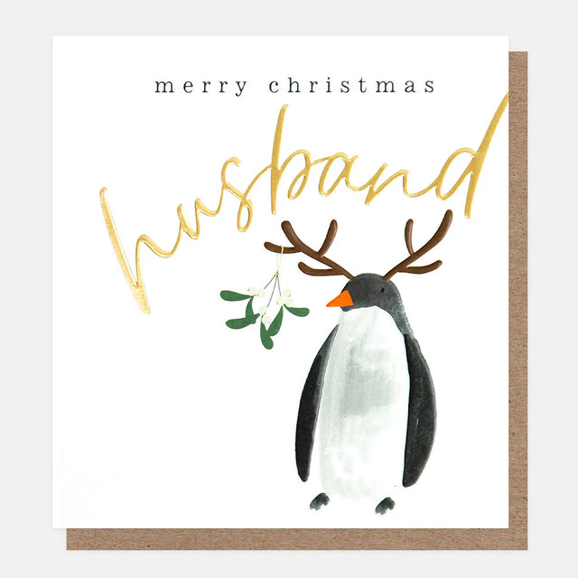 penguin-merry-christmas-husband-greeting-card-caroline-gardner