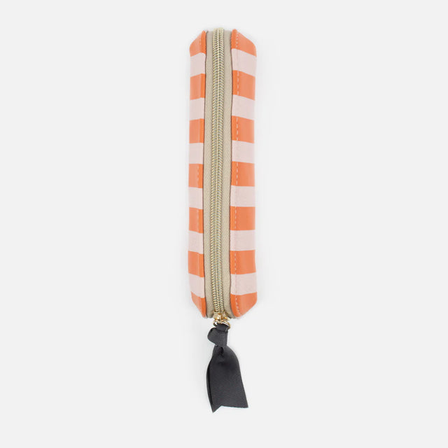 pink-orange-stripe-slim-pencil-case-caroline-gardner