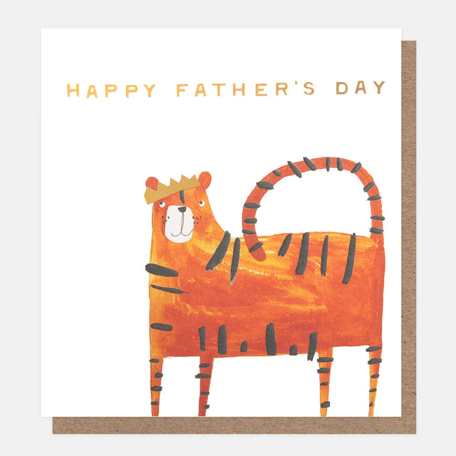 tiger-with-crown-fathers-day-greeting-card-caroline-gardner