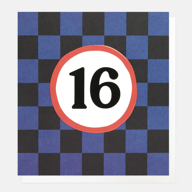 blue-black-check-16th-birthday-greeting-card-caroline-gardner