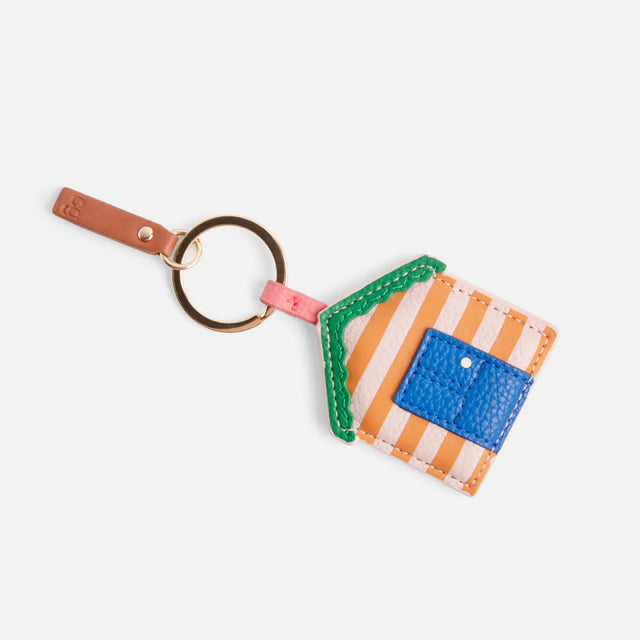 striped-beach-hut-keyring-caroline-gardner