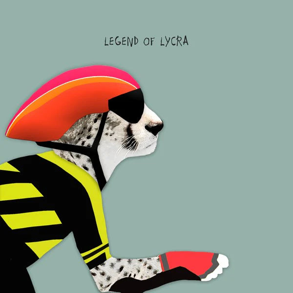 legend-of-lycra-cyclist-greeting-card-sally-scaffardi