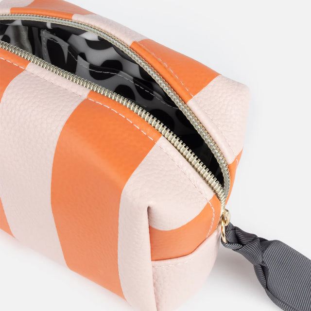 orange-pink-stripe-mini-cube-cosmetics-bag-caroline-gardner