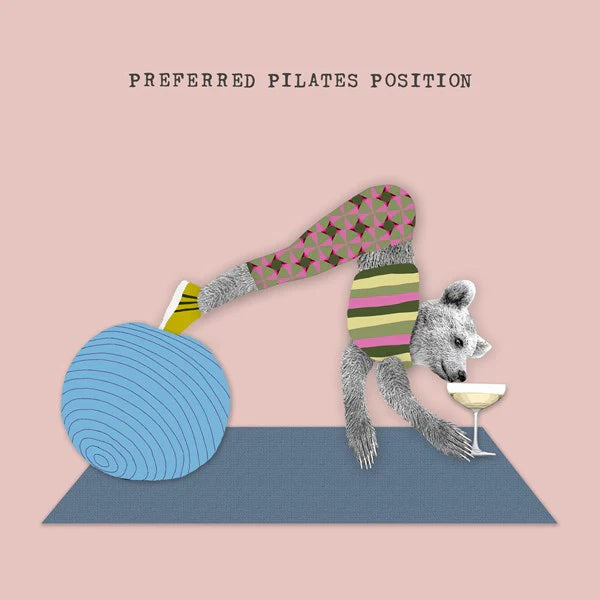 preferred-pilates-position-greeting-card-sally-scaffardi