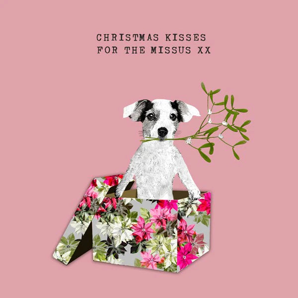 christmas-kisses-for-the-missus-xx-greeting-card-sally-scaffardi