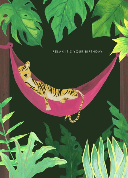 relax-its-your-birthday-tiger-in-hammock-greeting-card-hutch-cassidy