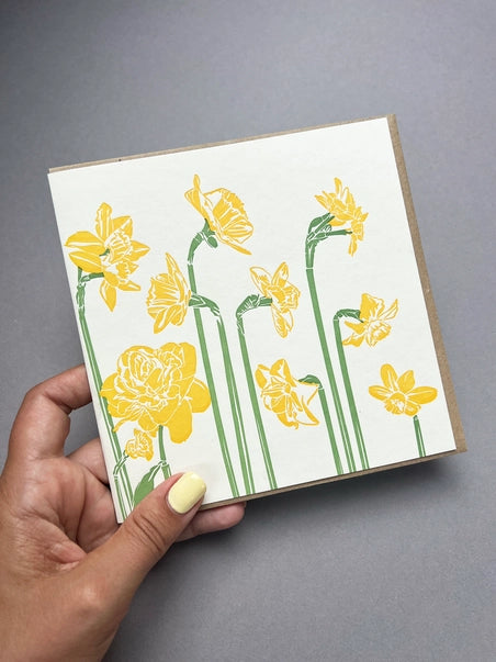 Daffodils Letterpress