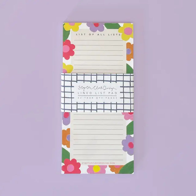 bright-flowers-lined-list-pad-stop-the-clock
