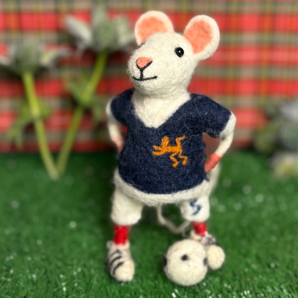 Scotland Footballer Mouse Felt Decoration