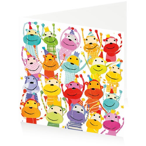 cheering-monkeys-greeting-card-artpress