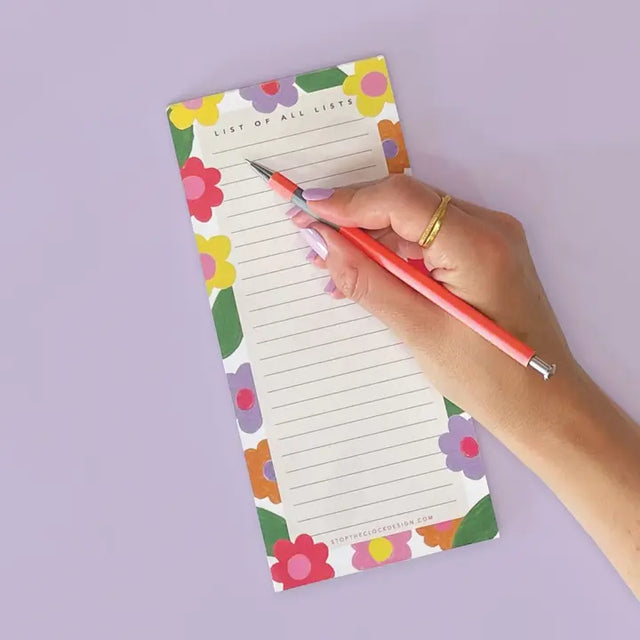 bright-flowers-lined-list-pad-stop-the-clock