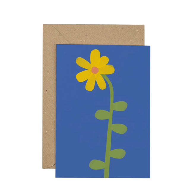 daffodil-on-blue-greeting-card-plewsy