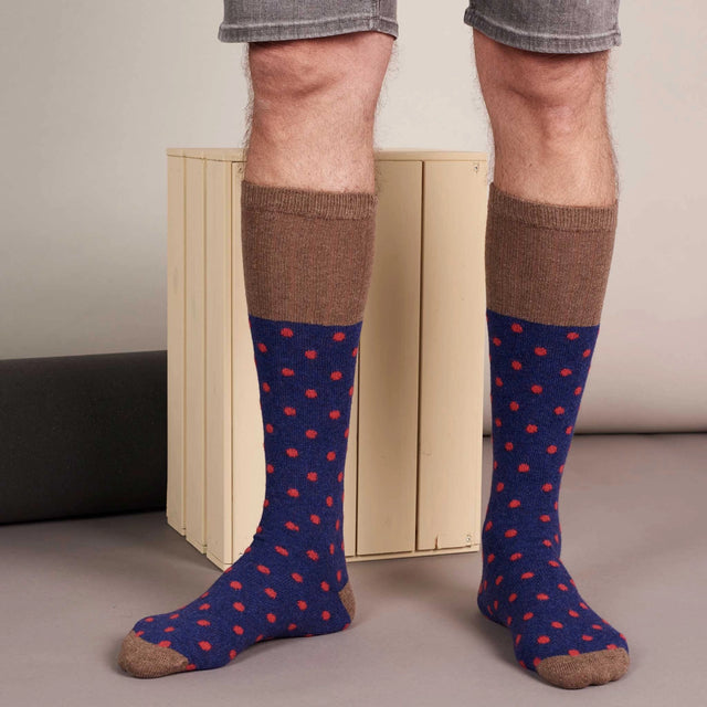 mens-lambswool-boot-socks-navy-dots-catherine-tough