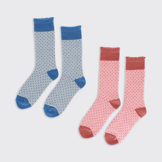 Ella Super Soft Socks: Pink Spot