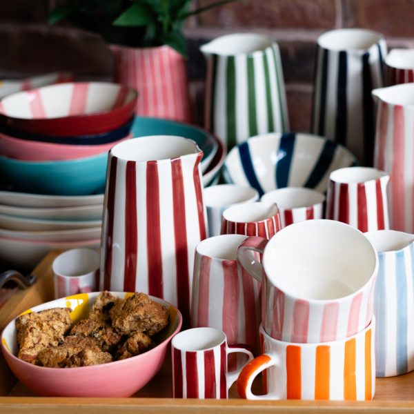 Musango Demi Mug: Candy Stripe Blue