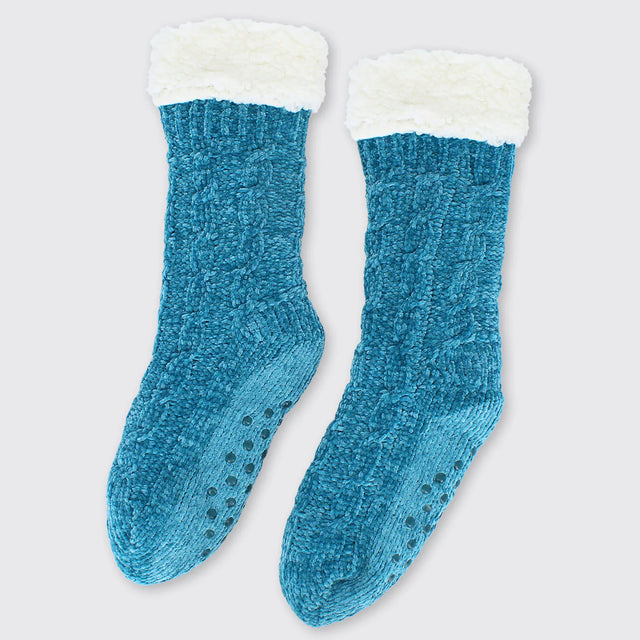 molly-chenille-slipper-socks-azure-blue-millie-mae