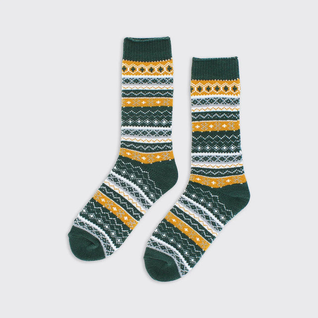 chloe-fairisle-socks-green-ochre-millie-mae