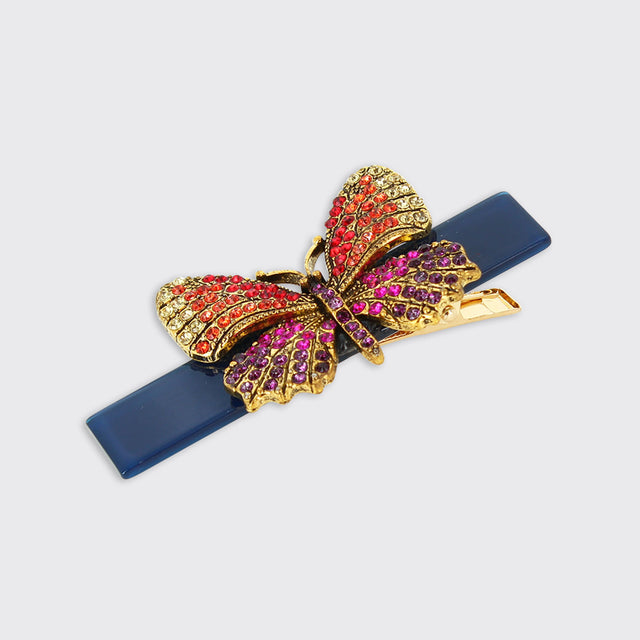 butterfly-lustre-hair-clip-blue-and-orange-millie-mae