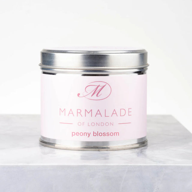 Peony Blossom Candle in Tin