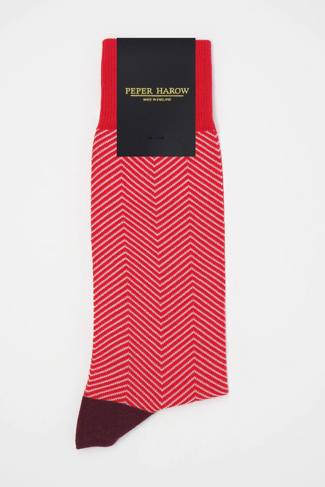 Lux Taylor Luxury Men's Socks - Red