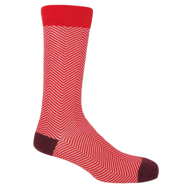 Lux Taylor Luxury Men's Socks - Red