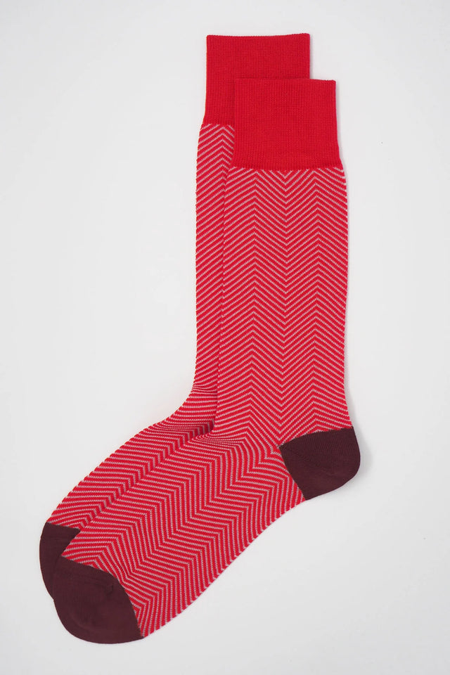 Lux Taylor Luxury Men's Socks - Red